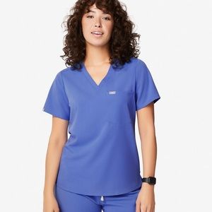 FIGS CATARINA DENIM TOP